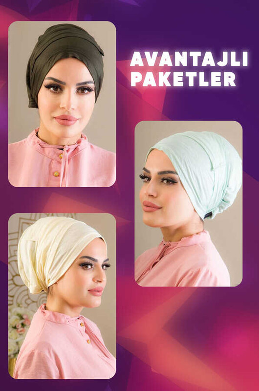Aişe Tesettür - 3'lü İç Bone Set Seri 1
