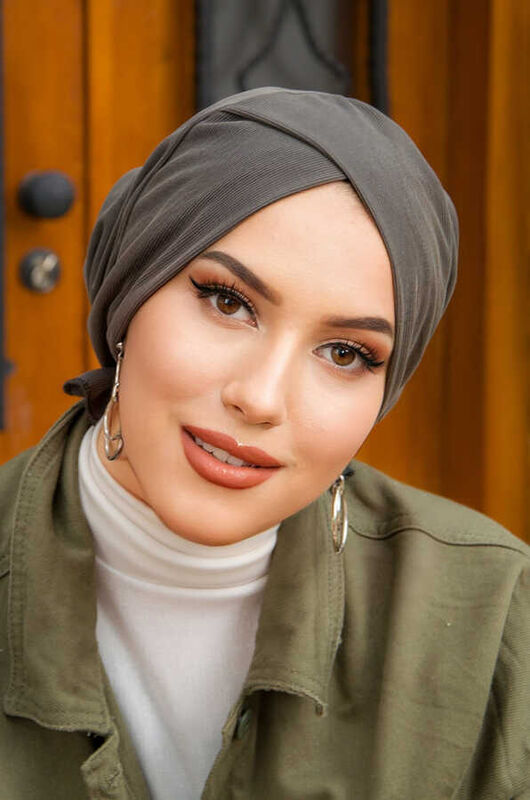 Antrasit Yeşil Çapraz Bone