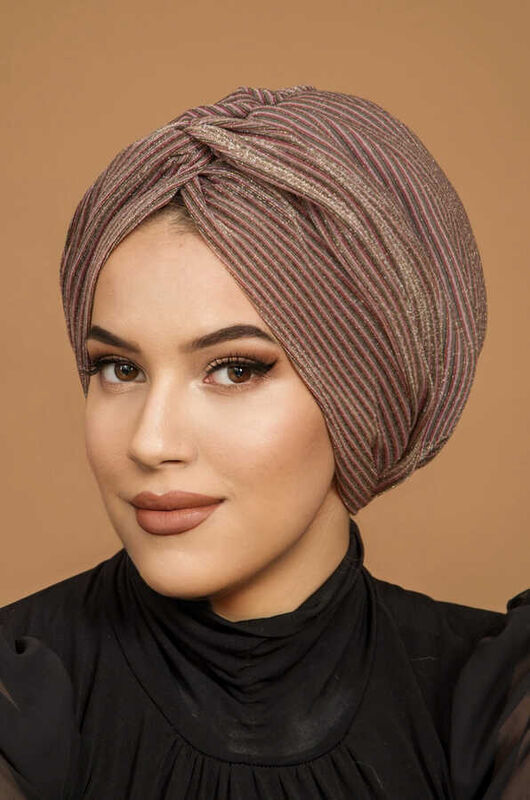 Bakır Çizgili Burgu Model Dolgulu Bone