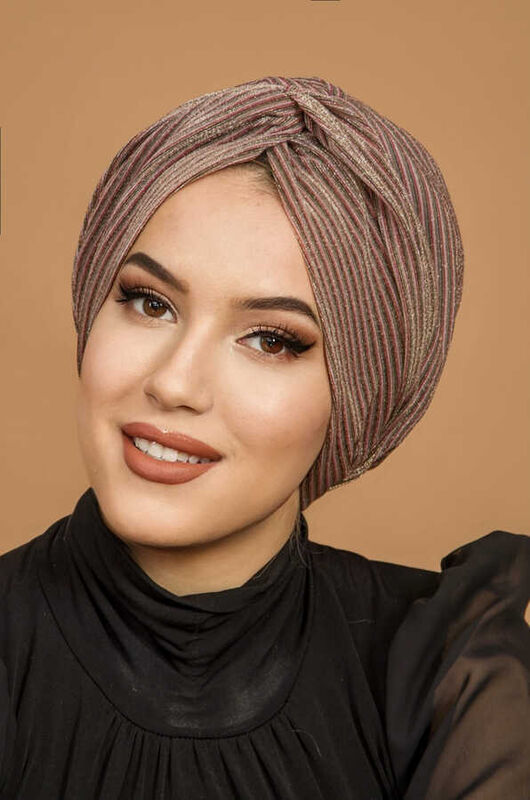 Bakır Çizgili Burgu Model Dolgulu Bone
