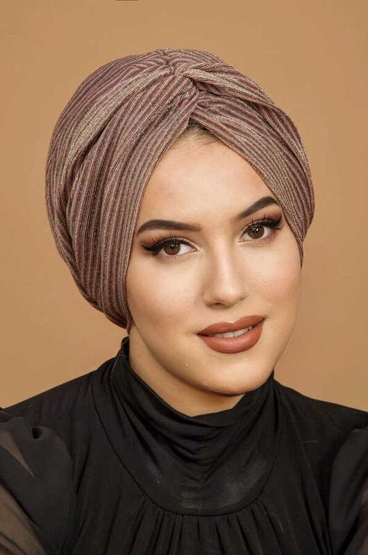 Bakır Çizgili Burgu Model Dolgulu Bone