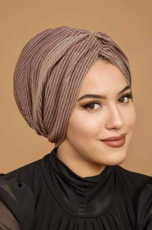 Bakır Çizgili Burgu Model Dolgulu Bone