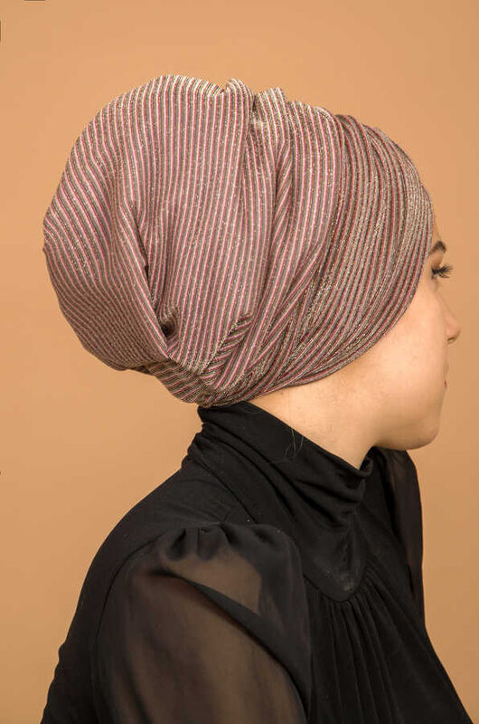 Bakır Çizgili Burgu Model Dolgulu Bone