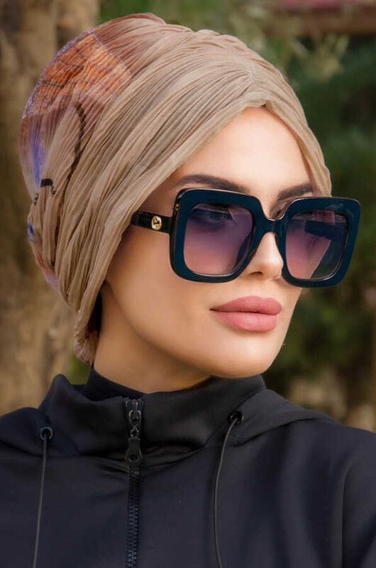 OUTLET- Bej Piliseli Tokalı Bone