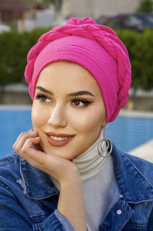 Fuşya Hazır Burgulu Bone