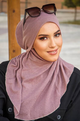  - Gülkurusu Triko Kışlık Oversize Hijab