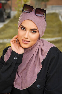  - Gülkurusu Triko Kışlık Oversize Hijab (1)