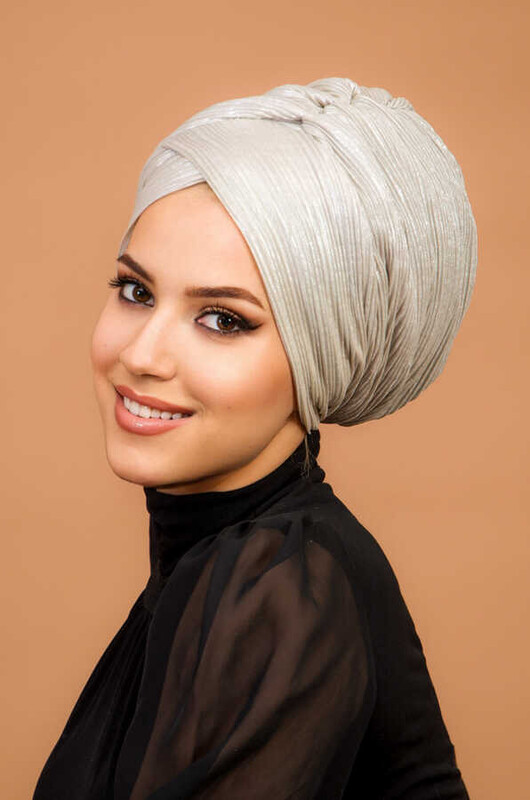 Gümüş Piliseli Çapraz Model astarlı Bone - Thumbnail
