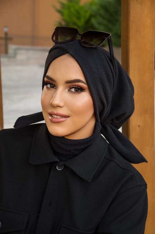 Koyu Antrasit Kışlık Çapraz Bone