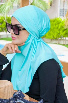 Aişe Tesettür - Mint Oversize Hijab