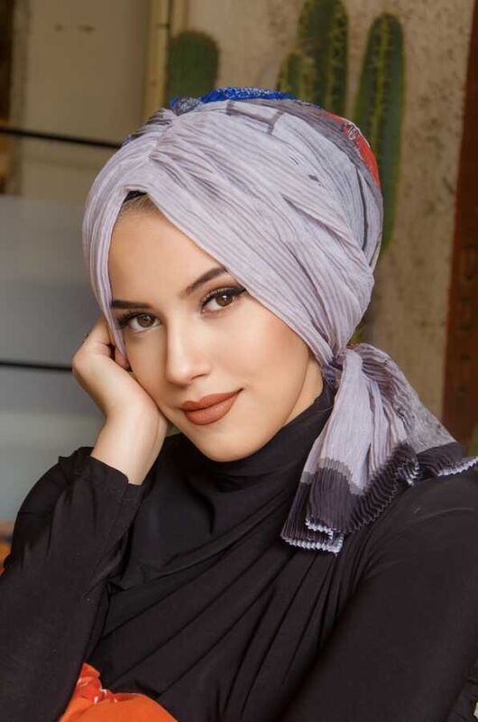 OUTLET- Gri Piliseli Tokalı Bone
