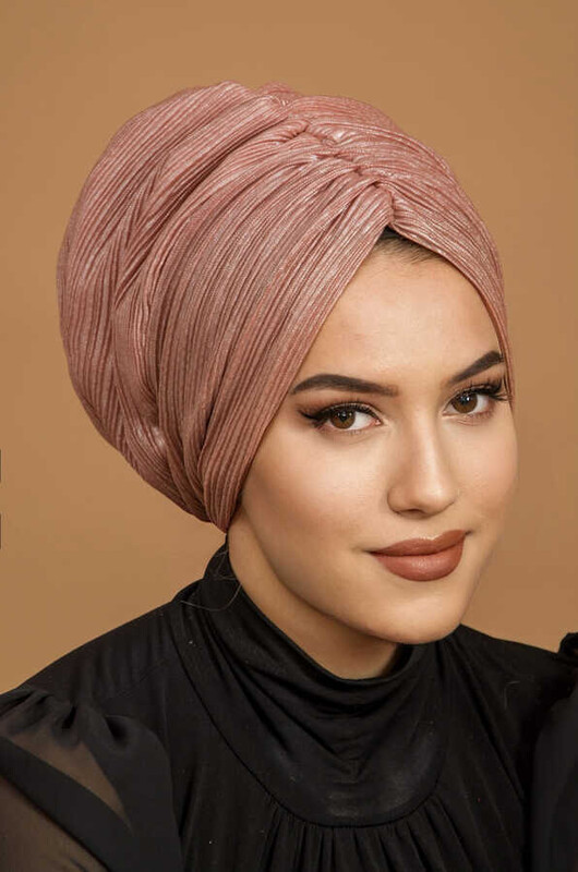 Pudra Büzgülü Dolgulu Bone - Thumbnail