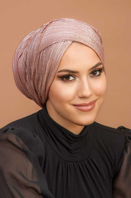Pudra Kelebek Çapraz Abiye Şal