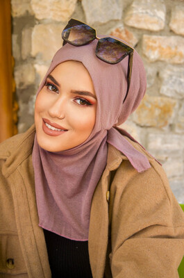 Aişe Tesettür - Pudra Spor Bone Hijab