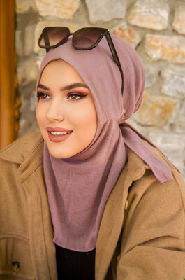 Aişe Tesettür - Pudra Spor Bone Hijab (1)