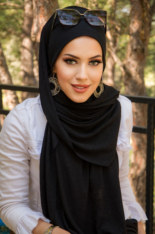 Siyah Bone Hazır Şal
