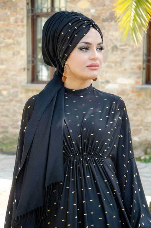 Siyah Gold Ferace Takım -10400 - Thumbnail