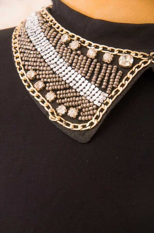Aişe Tesettür - Swarovski Taşlı Yakalık (1)