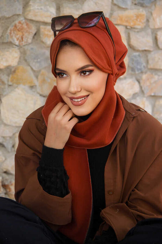 Taba Atkılı Tesettür Şapka