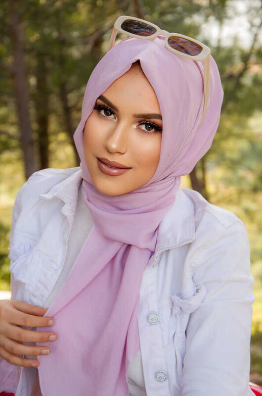 Aişe Tesettür - Uçuk Lila Hazır Eşarp